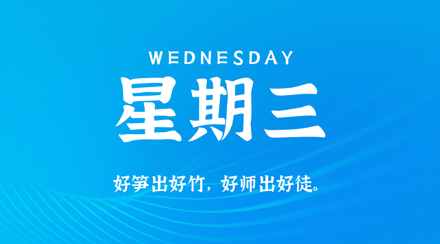 9月9日，星期三，在这里每天60秒读懂世界！
